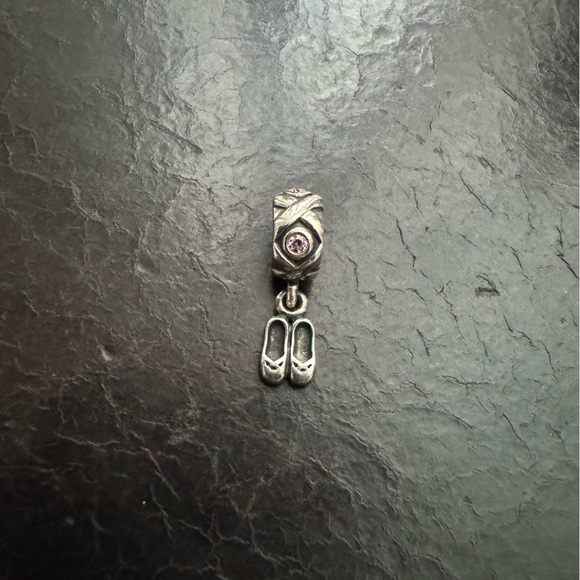 Pandora Ballet Slippers Dangle Charm - Picture 3 of 5